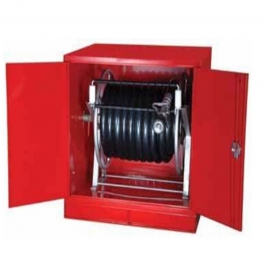 FIXED CONTANT FLOW Hose reel mounted with cabinet Manufacturers, Suppliers, Exporters in Ahmedabad